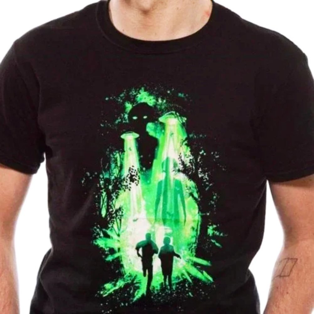 [NEW] Men's X-Files Tee Shirt 90's TV Show Memorabilia SciFi Aliens UFO Space